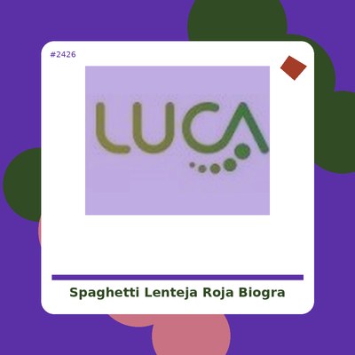 Spaghetti de Lenteja Roja - Biográ - tienda vegana online
