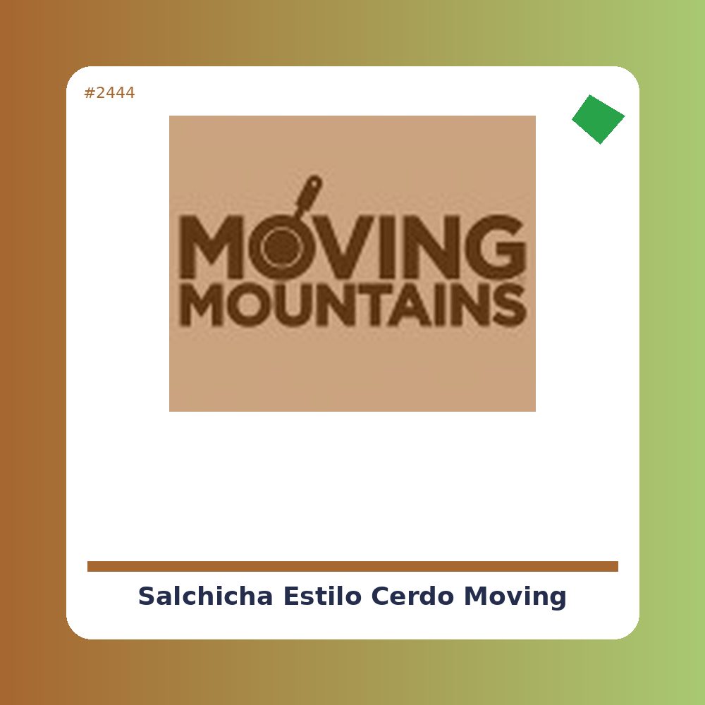 Salchicha estilo Cerdo - Moving Mountains - tienda vegana online