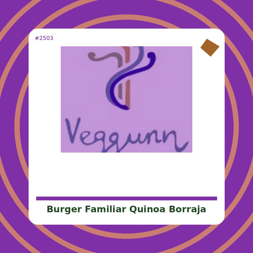 Burger Familiar de Quinoa y Borraja - Ahimsa - tienda vegana online