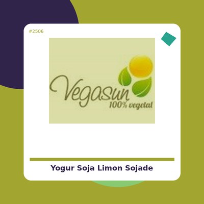Yogur Soja Limón - Sojade...