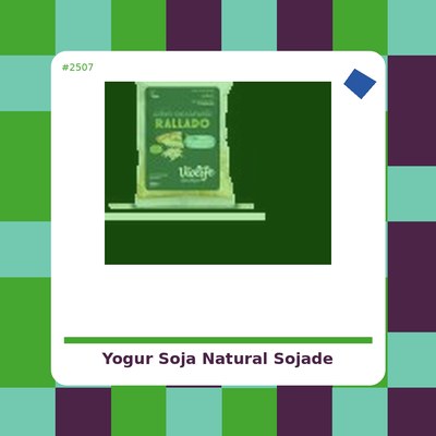 Yogur Soja Natural - Sojade 400 ml. - tienda vegana online