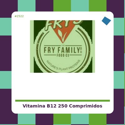 Vitamina B12 1000 μg, 250 comprimidos - Solgar - tienda vegana online