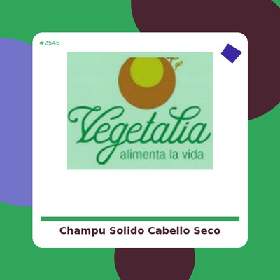 Champú Sólido Cabello Seco - Bubbles Colors - tienda vegana online