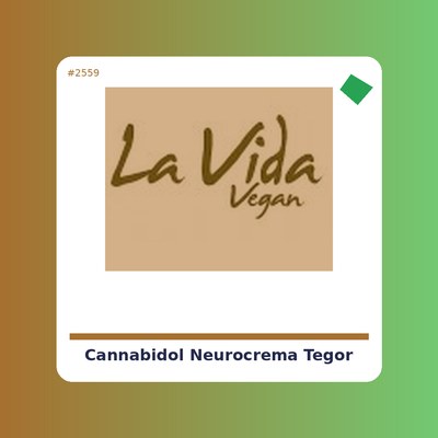 Cannabidol Neurocrema - Tegor -tienda vegana online