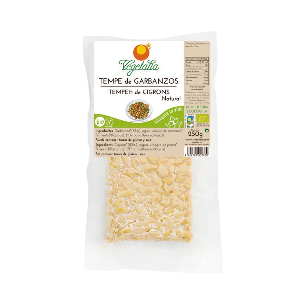 Tempe de Garbanzos 250 g. - Vegetalia - tienda vegana online