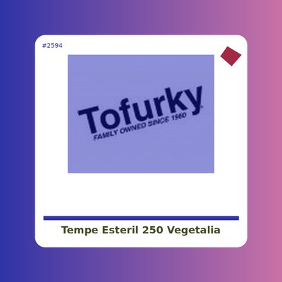 Tempe Estéril 250 g. Vegetalia - tienda vegana online