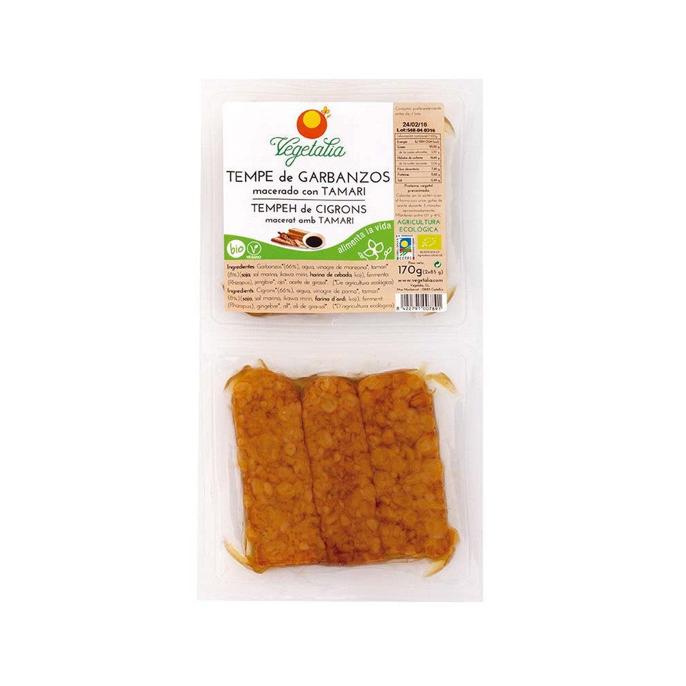 Tempe de Garbanzos con Tamari - Vegetalia-  tienda vegana online