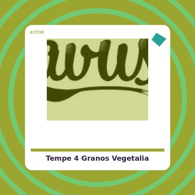 Tempe 4 Granos - Vegetalia - tienda vegana online