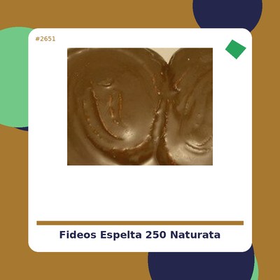 Fideos Espelta 250 g. - Naturata - tienda vegana online