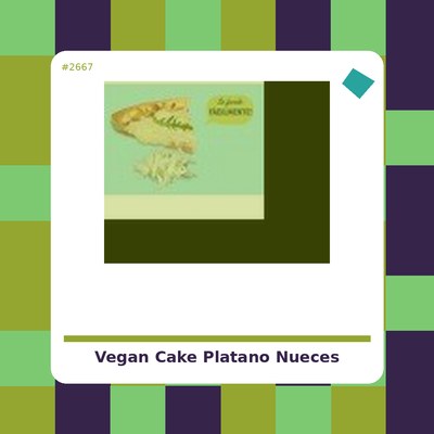 Vegan Cake Plátano y Nueces...