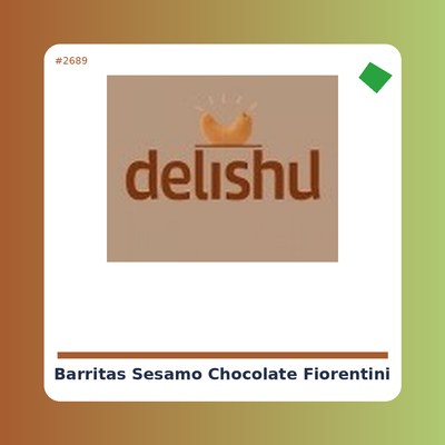 Barritas de Sésamo y Chocolate - Fiorentini - tienda vegana online