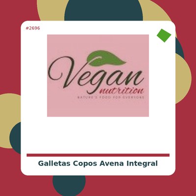 Galletas Copos Avena Integral con Chips Chocolate - Biocop - tienda vegana online