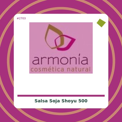 Salsa de Soja Shoyu 500 ml. - Biocop - tienda vegana online
