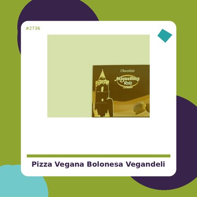 Pizza Boloñesa - Vegandeli- tienda vegana online