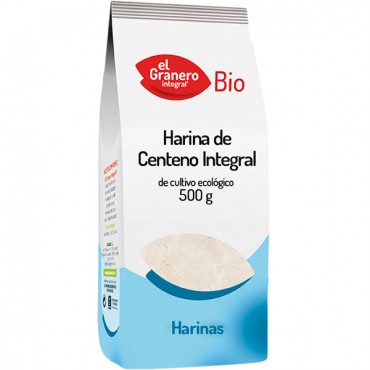 Harina de Centeno Integral 500 g. - El Granero Integral - tienda vegana online