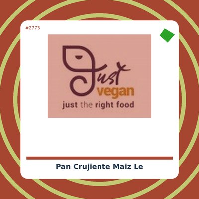 Pan Crujiente con Maíz - Le Pain des Fleurs - tienda vegana online