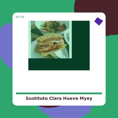 Sustituto de Clara de Huevo...