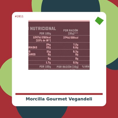 Morcilla Gourmet - Vegandeli - tienda vegana online