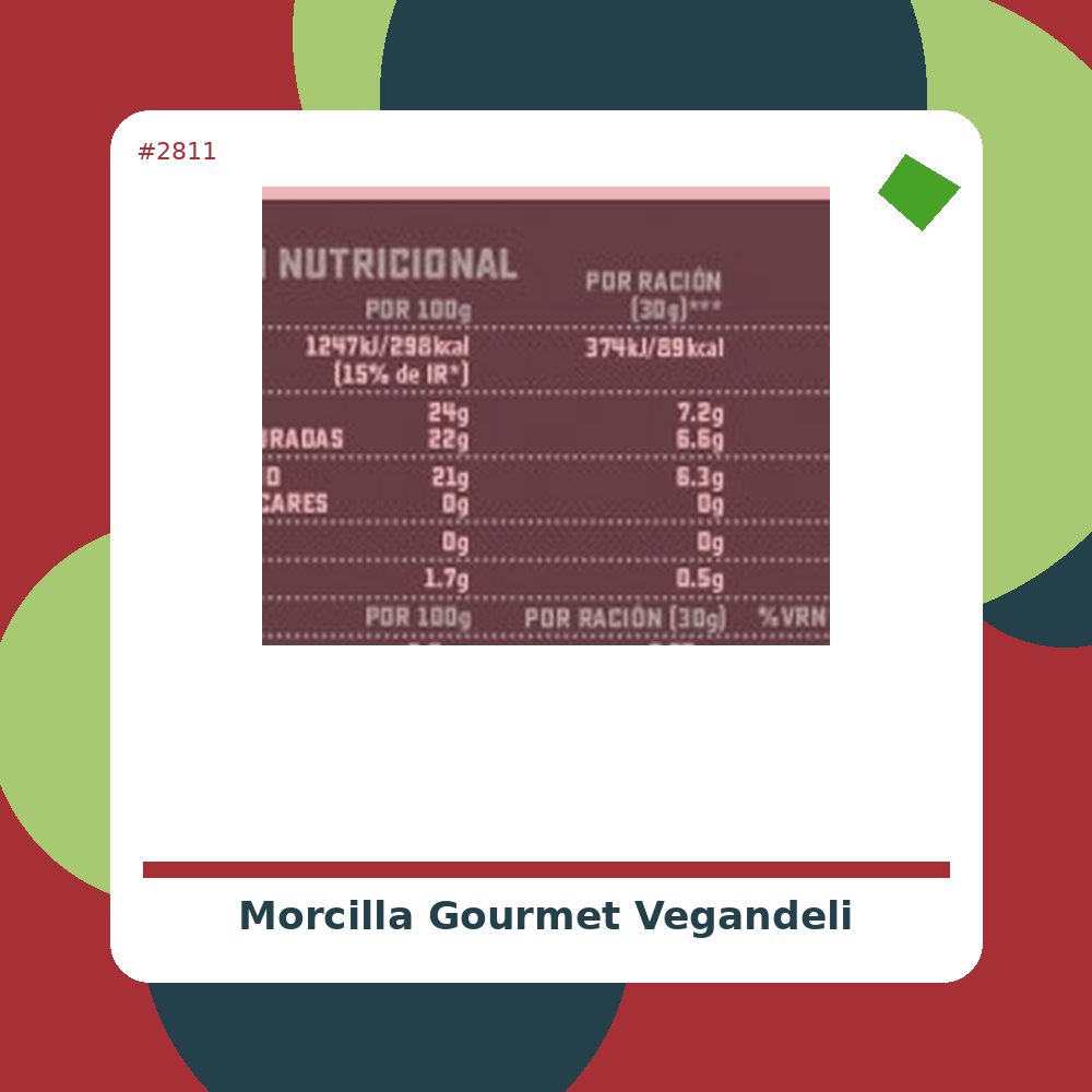 Morcilla Gourmet - Vegandeli - tienda vegana online