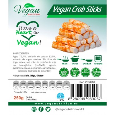 Palitos de Cangrejo - Vegan Nutrition - tienda vegena online