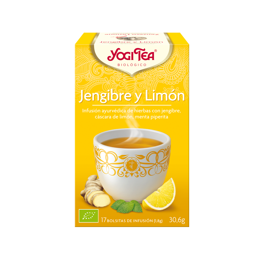 Jengibre y Limón - Yogi Tea - tienda vegana online