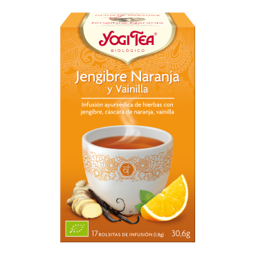 Jengibre Naranja y Vainilla - Yogi Tea - tienda vegana online