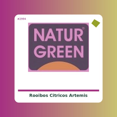 Rooibos Cítricos - Artemis - tienda vegana online