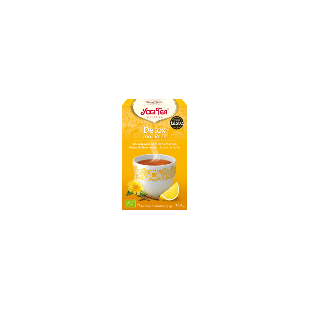 Detox con Limón - Yogi Tea -tienda vegana online