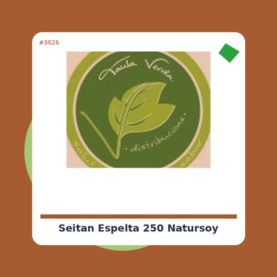 Seitán de Espelta 250 g. - Natursoy - tienda vegana online