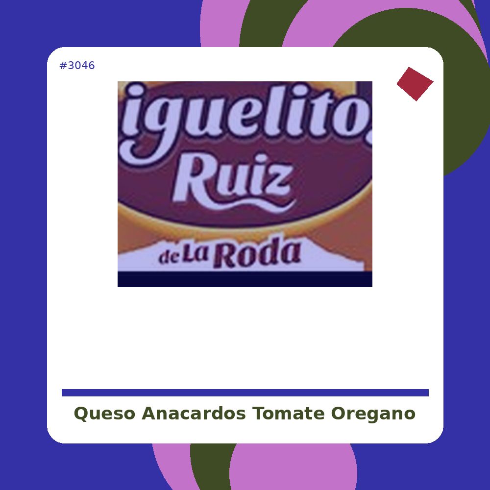 Queso de Anacardos con Tomate y Orégano - Delishu - tienda vegana online