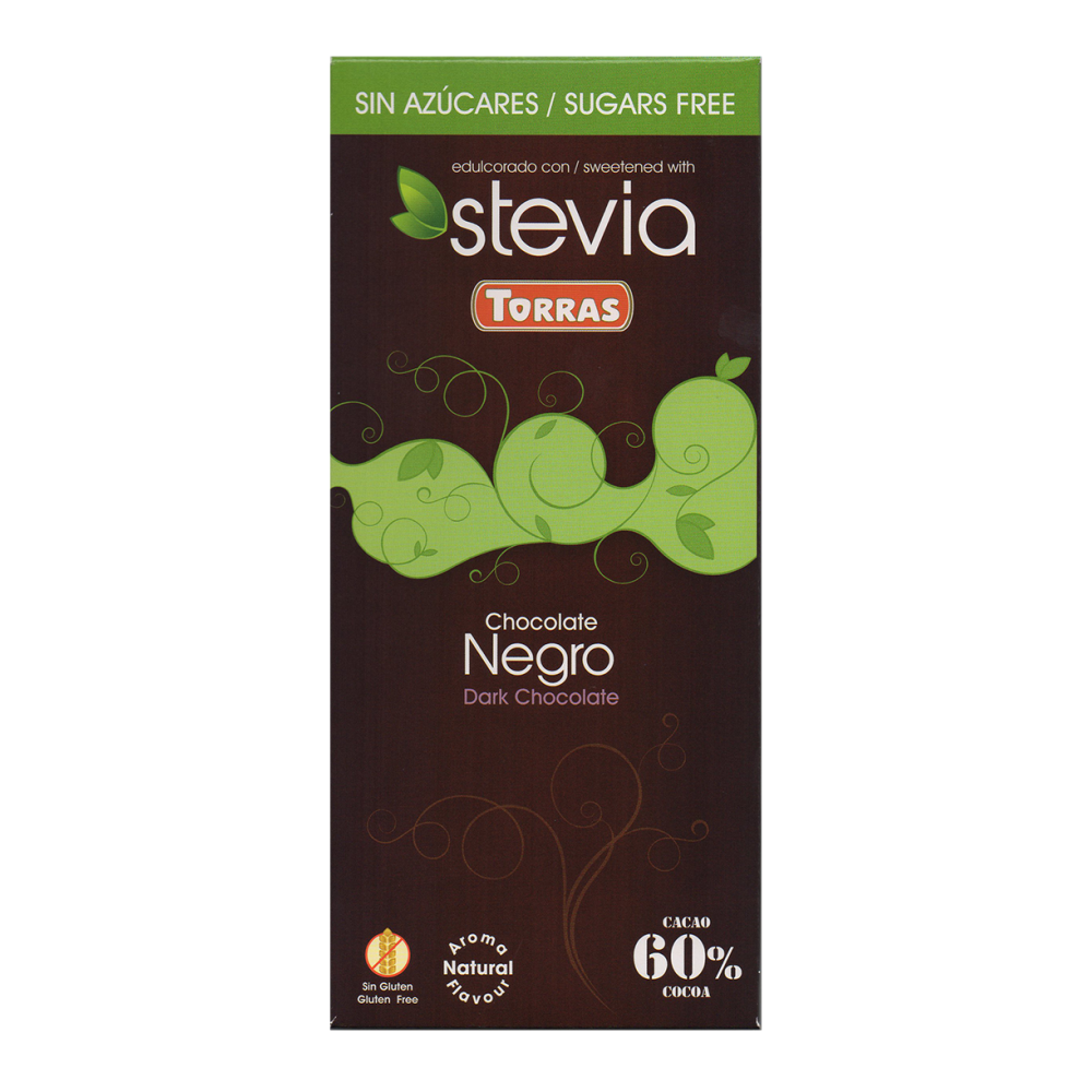 Chocolate Negro 60 % Cacao Sin Azúcar - Torras - tienda vegana online