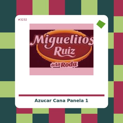 Azúcar de caña Panela 1 Kg. - Alternativa 3 - tienda vegana online