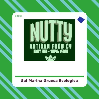 Sal marina gruesa ecológica 1 Kg. - MedSalt - tienda vegana online