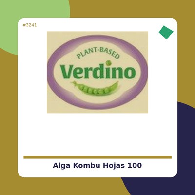 Alga Kombu hojas 100 g. - Algamar - tienda vegana online