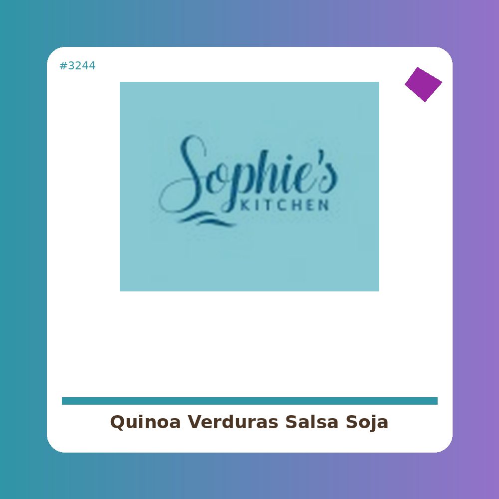 Quinoa con Verduras y salsa de Soja 425 g. - Carlota - tienda vegana online