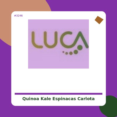 Quinoa con Kale y Espinacas 425 g. - Carlota - tienda vegana online