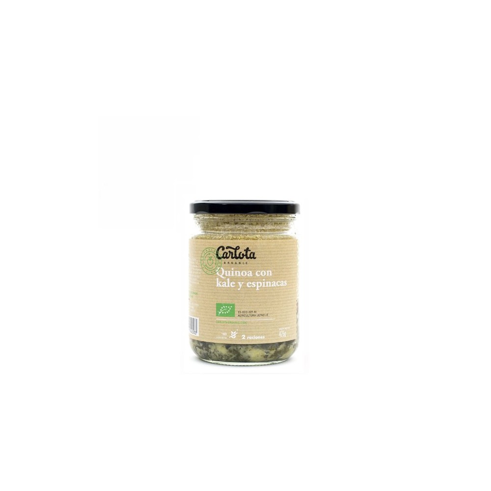 Quinoa con Kale y Espinacas 425 g. - Carlota - tienda vegana online