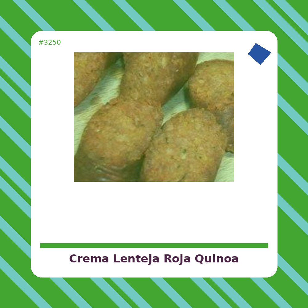 Crema de Lenteja Roja y Quinoa 450 g. - Carlota - tienda vegana online