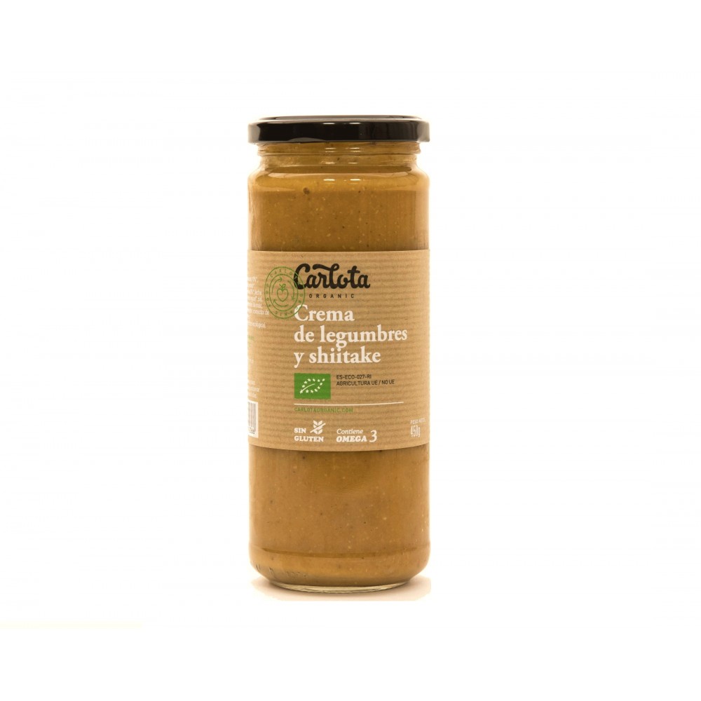 Crema de Legumbres y Shiitake 450 g. - Carlota - tienda vegana online