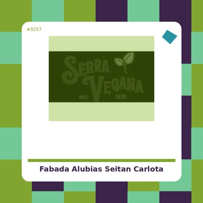 Fabada de alubias con seitán 720 g. - Carlota - tienda vegana online