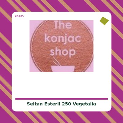 Seitan Estéril 250 g. - Vegetalia - tienda vegana online