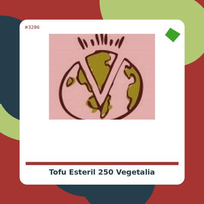 Tofu Estéril 250 g. Vegetalia - tienda vegana online