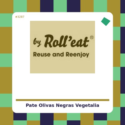 Paté Olivas Negras Vegetalia - tienda vegana online