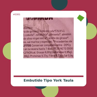 Embutido tipo York - Taula Verda - tienda vegana online