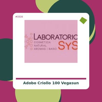 Adobo Criollo 100 g. - Vegasun