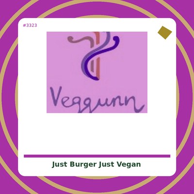 Just Burger - Just Vegan - tienda vegana online