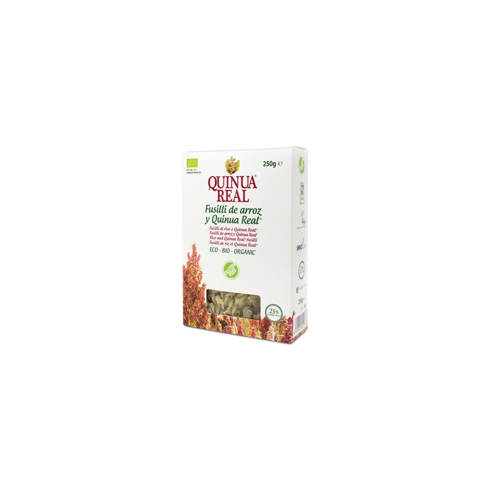 Fusilli de arroz y Quinoa Real 250 g. - Quinua Real - tienda vegana online
