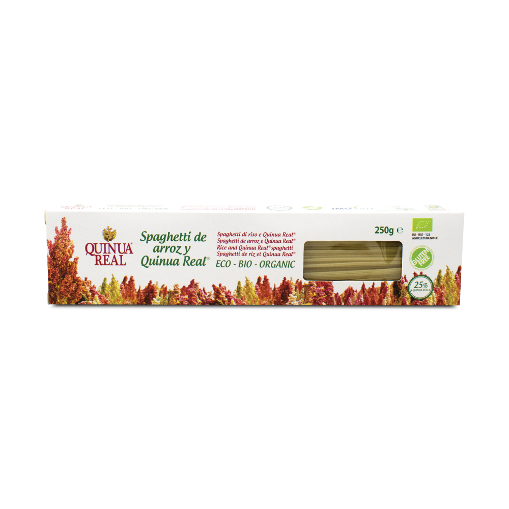 Spaguetti de arroz y Quinoa Real 250 g. - Quinua Real - tienda vegana online