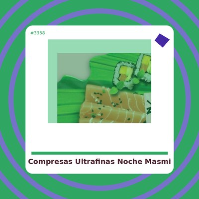 Compresas Ultrafinas Noche - Masmi Natural Cotton - tienda vegana online