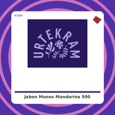 Jabón de manos de Mandarina - Laboratorios SyS - tienda vegana online